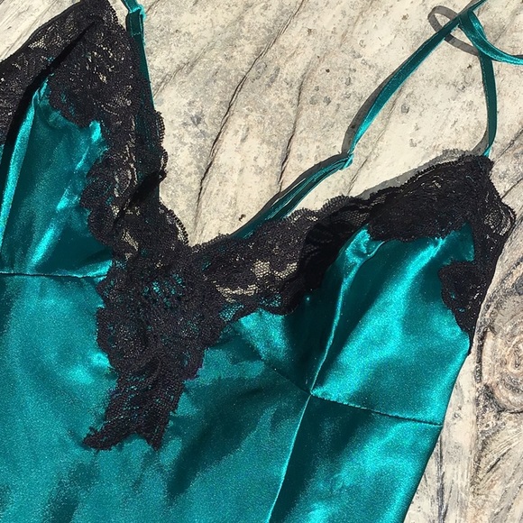 Vintage Chemise emerald - Picture 3 of 11